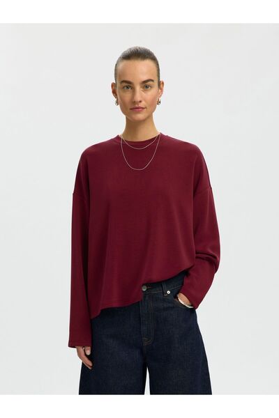 SELECTED Oversized top s dlouhým rukávem