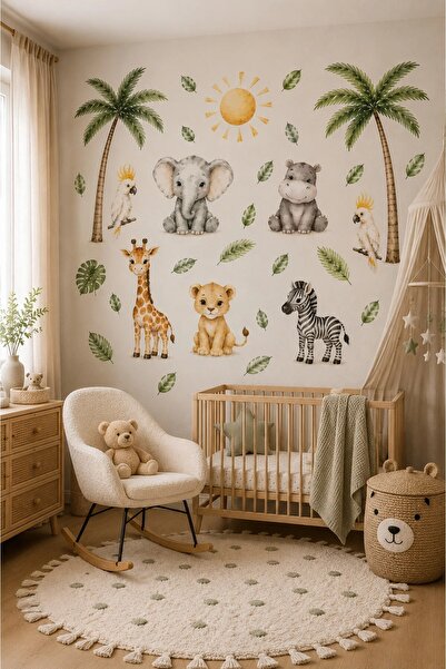 kutuTR 50x100 cm Kendinden Yapışkanlı Duvar Stickerı – Çocuk Odası, Bebek Oda...
