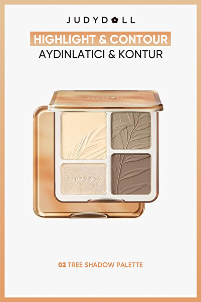 JUDYDOLL Highlighter & Contour Paleti 02 Tree Shadow Palette | Aydınlatıcı ve...