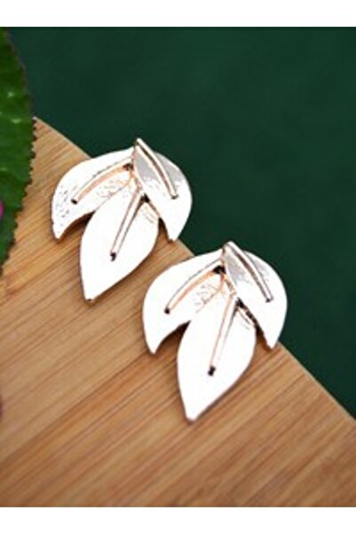 Stoneage Rose Plated Tulip Flower Earrings - Rose -