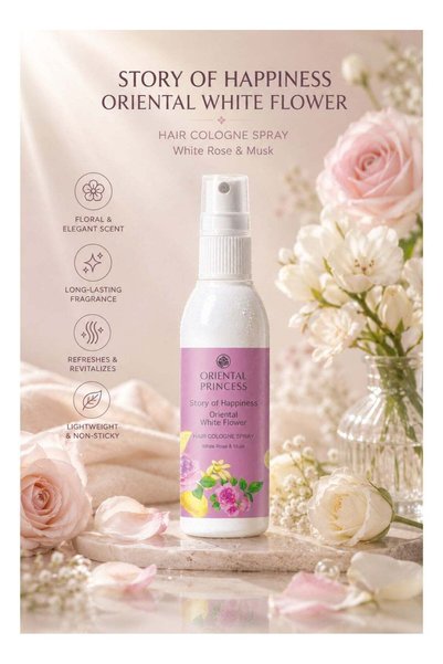 Oriental Princess Story of Happiness Oriental White Flower Hair Cologne Spray...