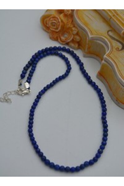 Stoneage 4mm Lapis Stone Necklace - Multicolor -