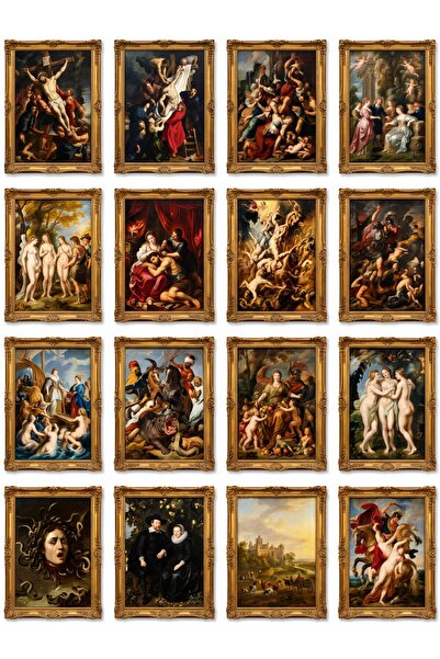 Store Peter Paul Rubens Tabloları 16'lı Sticker Seti Laptop Defter Ajanda Eti...