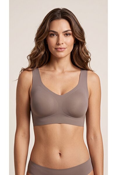 Lolitam Women's Seamless Bra with Thick Straps and No Underwire