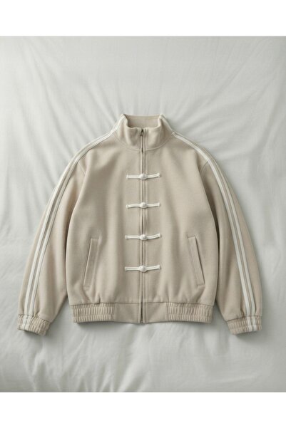 Touz Moda Dvostruka prugasta velika unisex jakna iz Kine