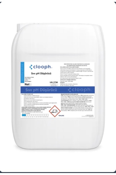 Clooph sıvı pH düşürücü 25 Lt