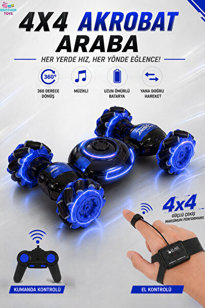 Brother Toys Şarjlı El Sensörlü Uzaktan Kumandalı Bilek Kontrollü 6 Fonksiyon...