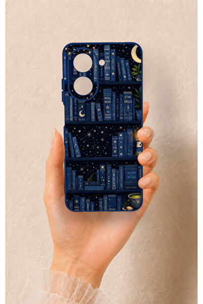 Vip Case Redmi A5 Uyumlu Gece Temalı Kitaplık Desenli Silikon Kılıf