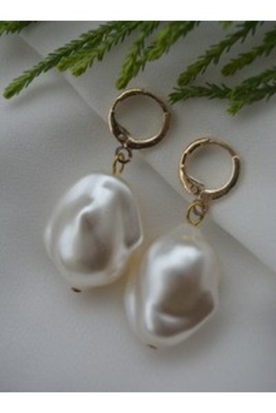 Stoneage Earrings - Gold Color -