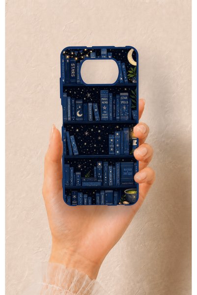 Vip Case حافظة سيليكون متوافقة مع Poco X3 بتصميم رف الكتب الليلي