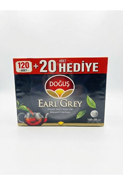 Doğuş Çay Doğuş Earl Grey Teapot Bag Black Tea with Bergamot Flavor 120 Piece...