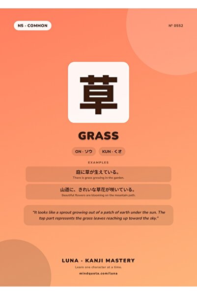 OEM Poster Iarba Kanji, Scriere Japoneza Caligrafie, Carton 250g, A4