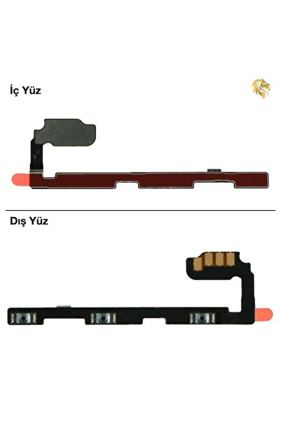 ARSKİNG Xiaomi Mi Note 10 Lite Uyumlu Açma Kapama Yan Ses Filmi Power Tuşu Se...
