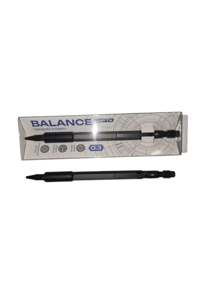 Gıpta K1943 0.3 Balance Metal Body Versatile Pen Anthracite - Single