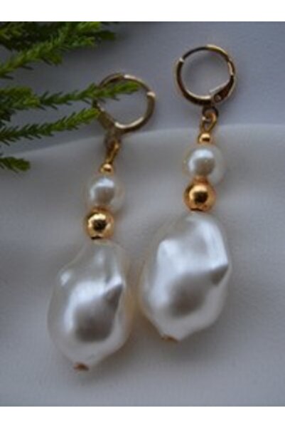 Stoneage Earrings - Gold Color -