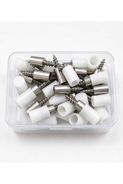 Generic Brand 40Pcs Stainless Steel Screw-In Standoff Fasteners with Clear Pr...