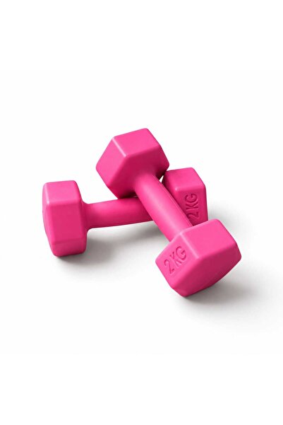 Mrt 2 Kg X2 Adet MİNİ Plastik Dambıl PEMBE