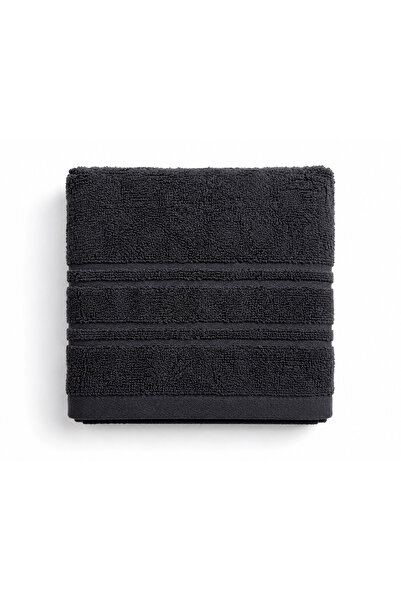 Generic Brand Deep Charcoal Luxe Terry Towel | Premium Black Bath Towel | Sof...