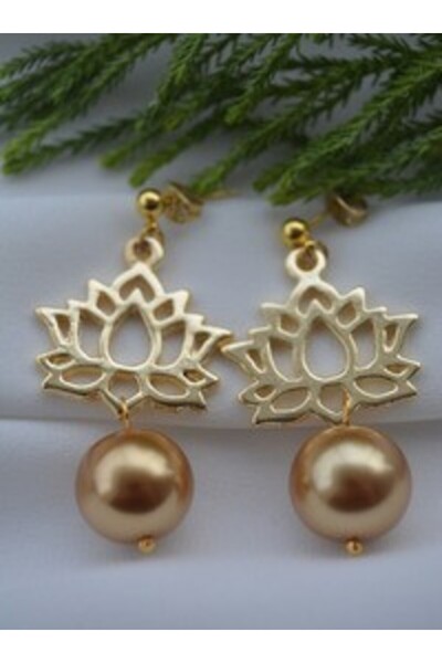 Stoneage Earrings - Gold Color -