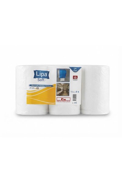 Lipa Soft - Otomatik Makine Havlusu 6 rulo 21 cm 3,5 KG