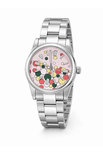 YUESSE Metal Çelik Erkek Kol Saati Gümüş Renk Analoğ 36mm 6 Renk Kadran RLX M...