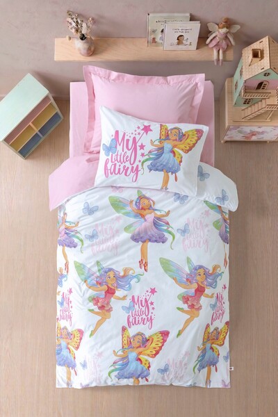 Cotton Box Junior Tek Kişilik Lastikli Çarşaflı Nevresim Takımı Twila Pembe