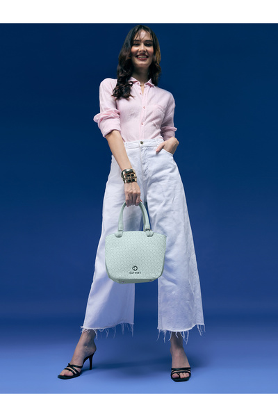 Caprese ROSA SATCHEL MEDIUM LIGHT BLUE | Women's Fashion Handbag Bag With Zip...