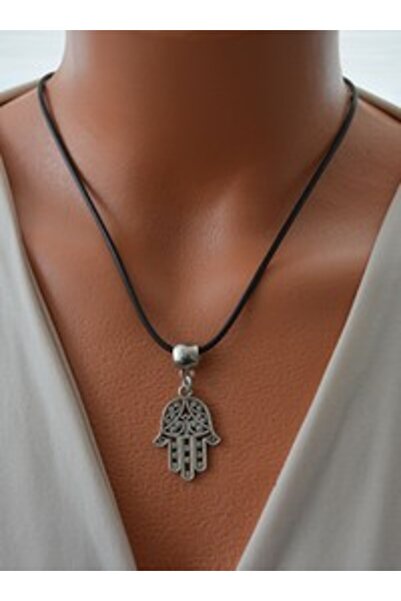 Stoneage Necklace - Silver Color -