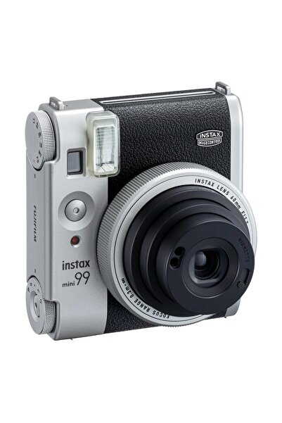 Fujifilm Instax Mini 99 Silver Fotoğraf Makinesi Deri Çanta Albüm Kıskaç ve 20'li Film Hediye Seti
