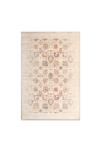 Rugzella Pimpernel Krem Kiremit Eskitme Görünümlü Modern Persian Desenli Halı
