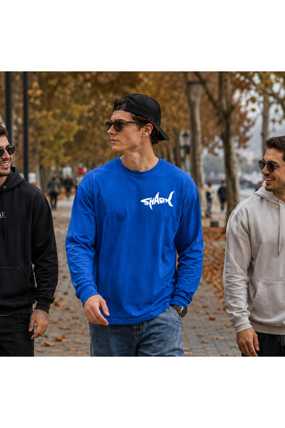 URBANTRENDSTORE Premium Basic Long Sleeve T-Shirt Printed 100% Cotton