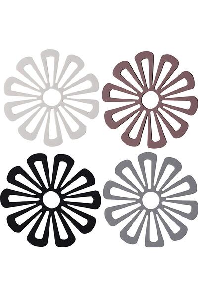 Generic Brand Set 4 suporturi oale,izolante,termorezistente,antiderapante,mod...