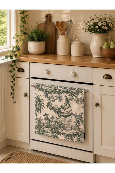 Skhome Decorative Digital Printed Fabric Oven Cover and Ornament Kitchen Decor (Sk-Fö-68)
