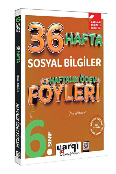 Yargı Yayınevi Yargı Ders Arkadaşım 6.Sınıf Sosyal Bilgiler 36 Haftalık Ödev ...