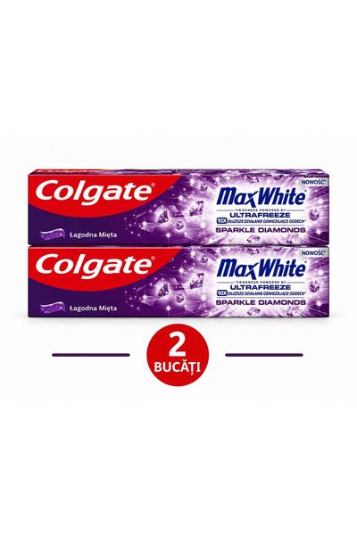Colgate 2x 75 Ml Max white sparkle diamonds
