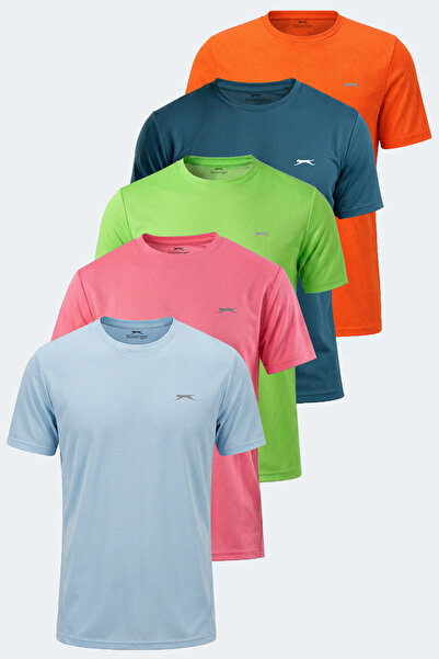 Slazenger Haunted Set of 5 Men's Neon Pink - Neon Orange - Light Blue - Petro...
