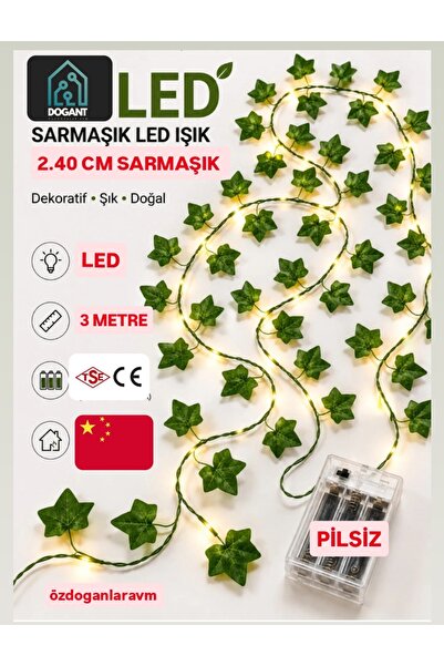 dogant özdoğanlar avm Yapay Sarmaşık Peri Led Işık – Balkon, Bahçe, Oda ve Du...