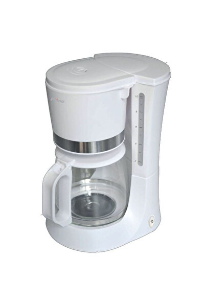 Primo PRCM-40214 Καφετιέρα Φίλτρου 1.2L 10 Φλιτζάνια Λευκό/Ανοξείδωτο, Πρακτι...