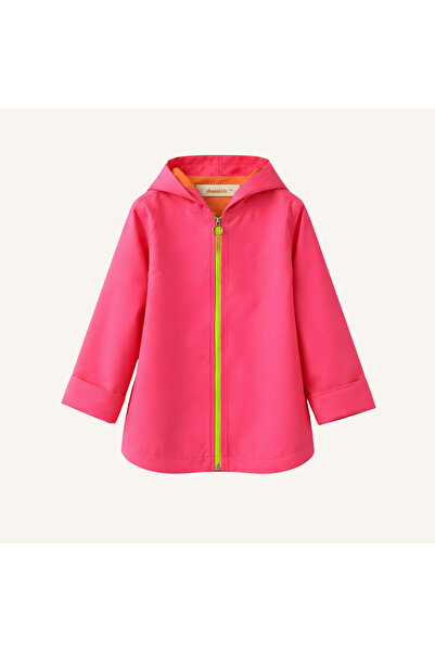 Choco Kids Pika Hooded Double Pocket Colorful Lined Raincoat