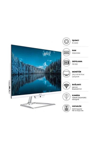 IZOLY K604 i5-6400 16GB DDR4 1TB SSD 24"Monitörlü Masaüstü Bilgisayar