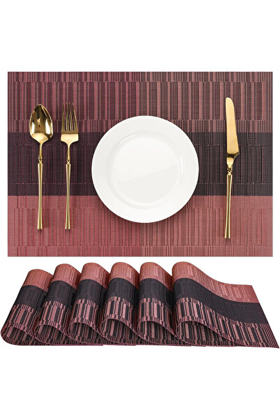Generic Brand Set 6 suporturi masă,lavabile,termorezistente,pentru casă,resta...