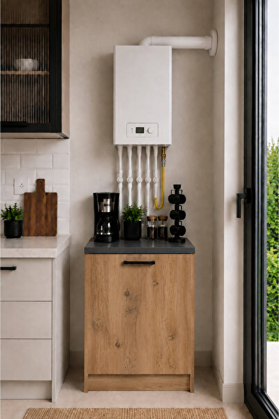 Tdesigno Bien Kombi Alt Dolabı – Kahve Köşesi - Çok Amaçlı Dolap - Erzak - Mu...