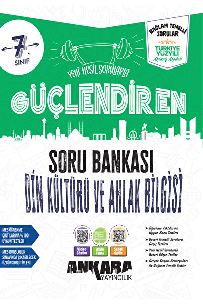 Ankara Yayıncılık 7.SINIF YENİ BAĞLAM TEMELLİ GÜÇLENDİREN DİN KÜLTÜRÜ SORU BA...
