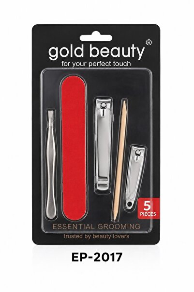 Gold Beauty 5 Parça Profesyonel Manikür ve Pedikür Seti EP-2017