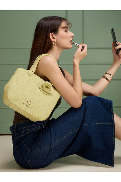 Caprese ROSA SATCHEL MEDIUM PISTACHIO | Women's Fashion Handbag Bag With Zipp...