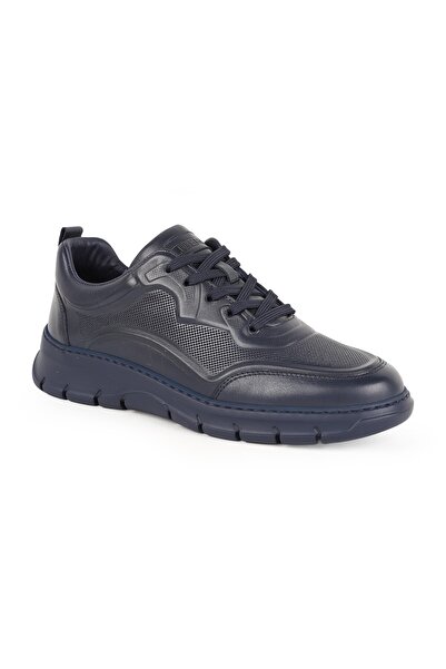 Libero Men's Sneaker Shoes Genuine Leather Antique Perforated Lace-Up Lightwe...