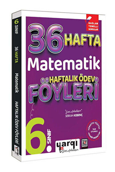 Yargı Yayınevi Yargı Ders Arkadaşım 6.Sınıf Matematik 36 Haftalık Ödev Föyleri