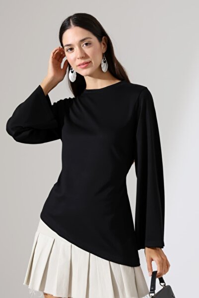 Sabr Women's Modal Asymmetrical Cut Spanish Sleeve Blouse