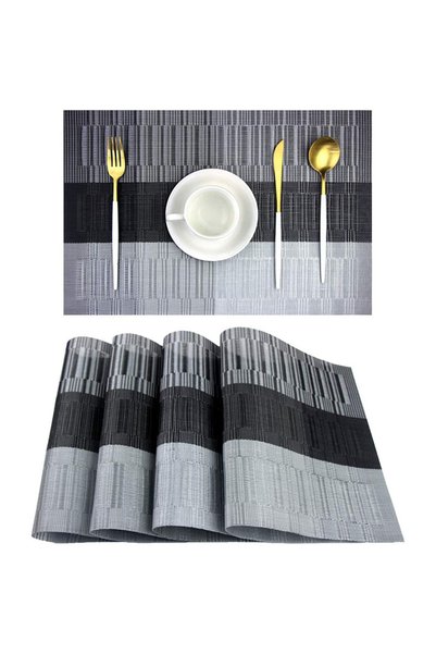 Generic Brand Set 4 suporturi masă,lavabile,termorezistente,pentru casă,resta...