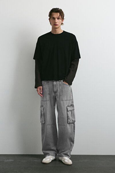 Pull & Bear Relaxed kargo jean